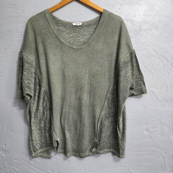 Mittoshop Women's Green Oversized Short Sleeve Top size S/M - Picture 1 of 5